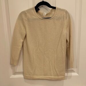 Talbots Cashmere Keyhole-Back Sweater